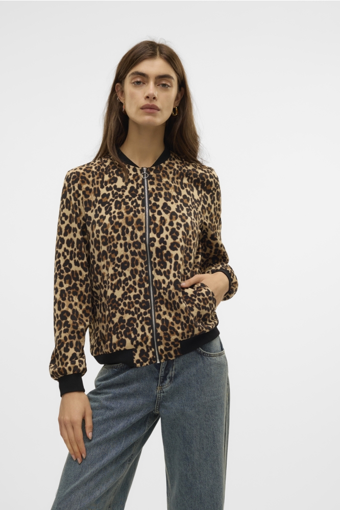 VMCOCO L/S BOMBER AOP GA WVN NOOS 10250707 TIGERS EYE/VERENA